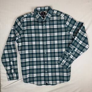 UNTUCKit Plaid Button-Down Shirt – Green & White Slim Fit (Size XL)